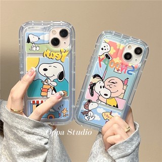 Yiki | Para Motorola E32 E22 G73 G72 E13 2023 G53 G9 Play G23 G13 G22 G10 G30 Desenho Animado Divertido Snoopy Charlie Brown Ilustração Capa Flexível De TPU