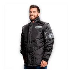 Jaqueta Motoboy Motoqueiro California Racing Refletiva Preta