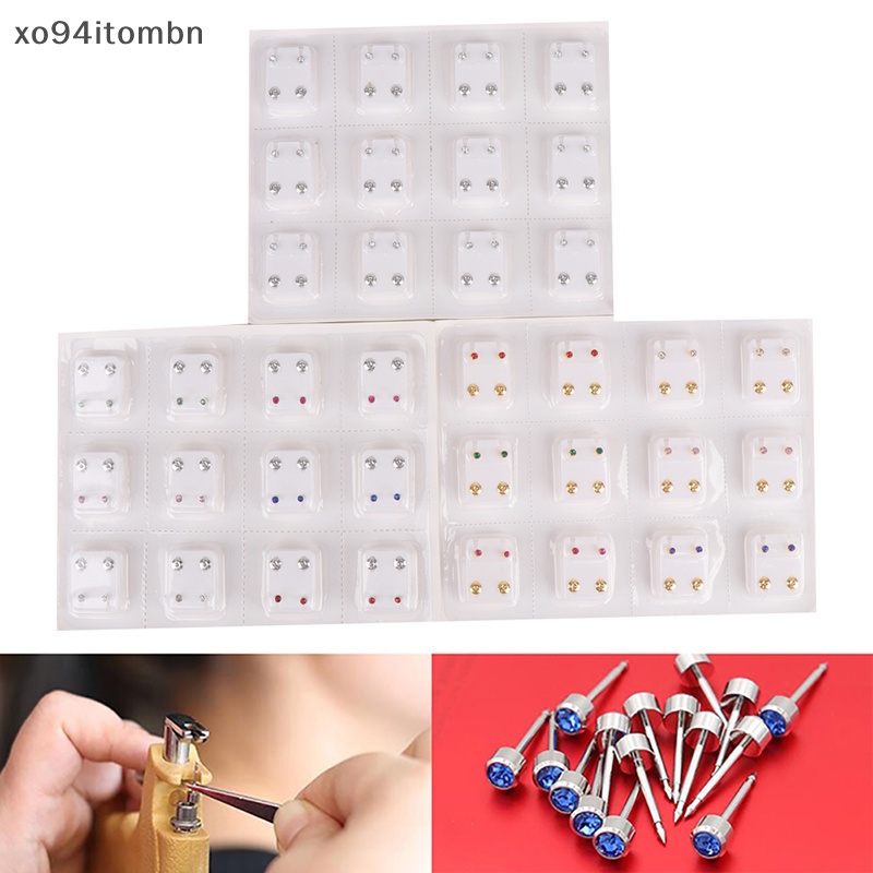 itens 24Pcs Brincos Ferramenta De Aço Cirúrgico Para Orelha Mulher ite em Oferta na Shopee