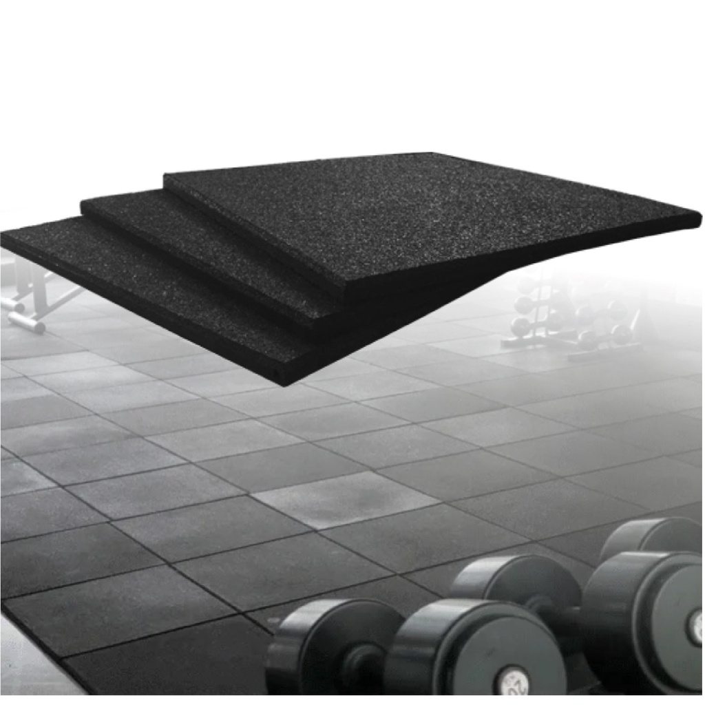 Piso Borracha Academia Cross Playground 50x50 1,5cm 15mm