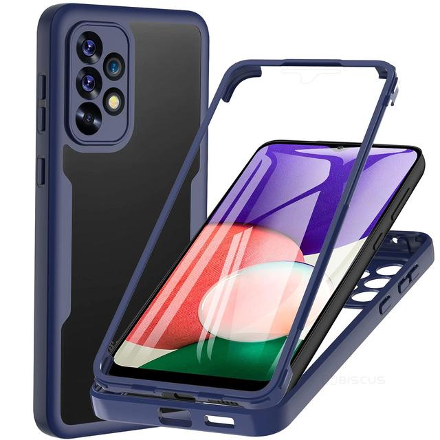 Capa 360 Para Telefone Samsung Galaxy A02S A22 A32 A52 S A72 A82 M32 4G 5G Protetor Frontal Macio + Traseira À Prova De Choque