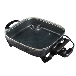 PANELA ELETRICA AGRATTO MANGIARE APEQ01I-01 PRETA QUADRADA 30CM 1500W 127V