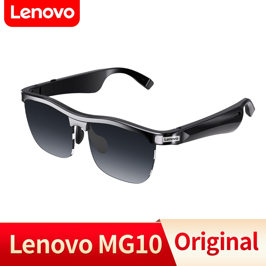 Lenovo MG10 Óculos De Sol Inteligentes De Música Fone De Ouvido Bluetooth HIFI Sem Fio Com Som Microfone HD