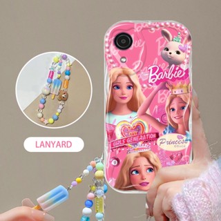 YBD Capa Para Telefone Barbie Cute Samsung Galaxy A03 Core Silicone Ornamentos Shockproof Protetora Completa
