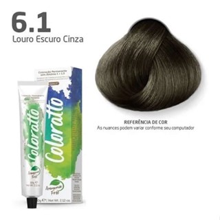 Coloração Permanente Sem Amônia Nº 6.1 Nova Coloratto 60g
