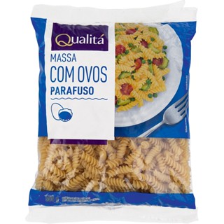 Macarrão de Sêmola com Ovos Parafuso Qualitá Pacote 500g