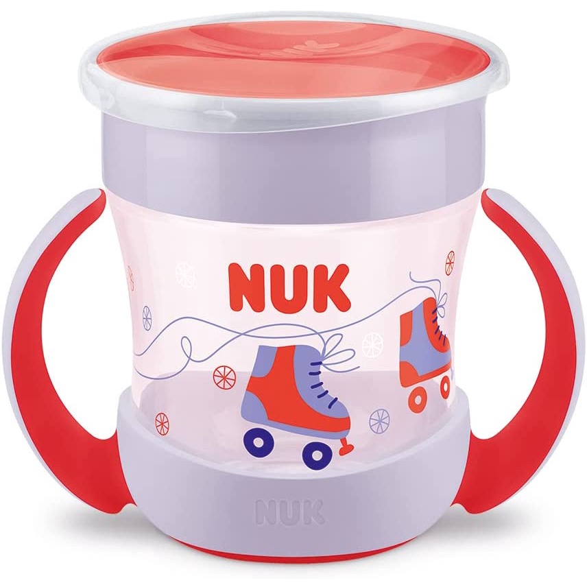 Copo Mini Magic 360 VERMELHO com Alça Evolution 160ml Girl - Nuk em Oferta na Shopee