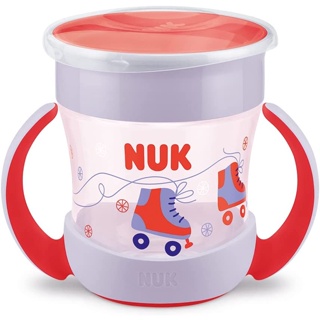 Copo Mini Magic 360 VERMELHO com Alça Evolution 160ml Girl - Nuk em Oferta na Shopee