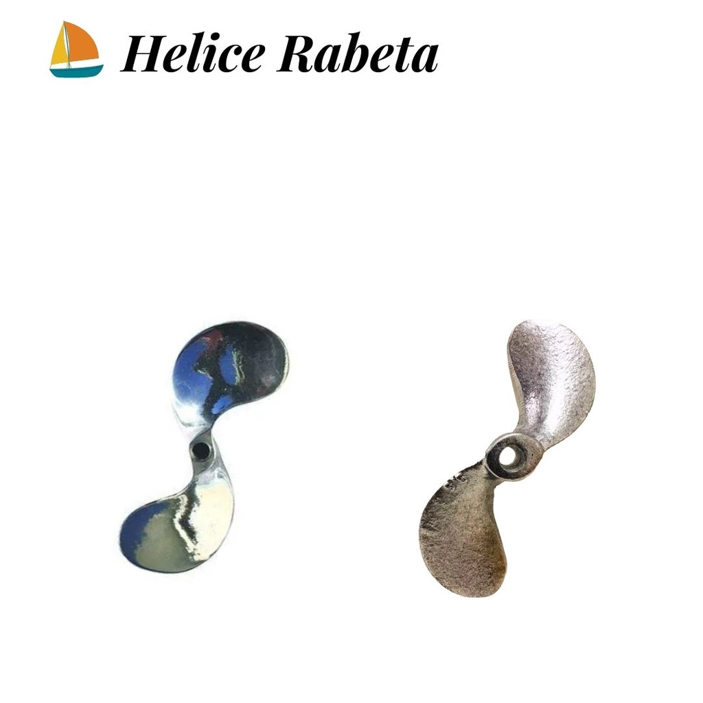 Kit 2 Hélice Motor Rabeta 5,5hp 2pá Pesca Barco