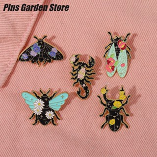 Broches De Esmalte Borboleta | Alfinetes Florais De Insetos Animais Jóias Presente Personalizado Mulheres Lapela Metal Badge Bottons Mochila Amigos Venda Por Atacado