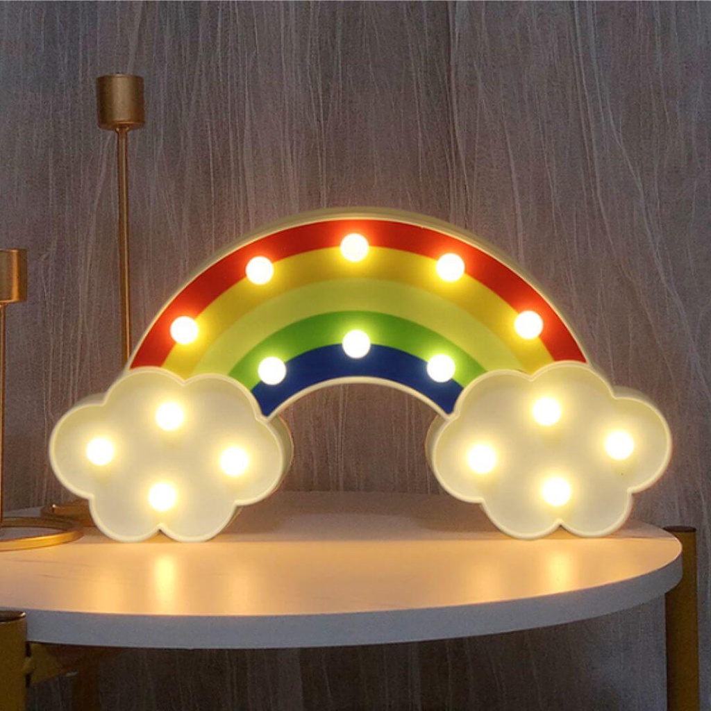 Arco Ìris Luminária Arco Ìris - Decoração de Mesa para Festa em LED Cenário luz