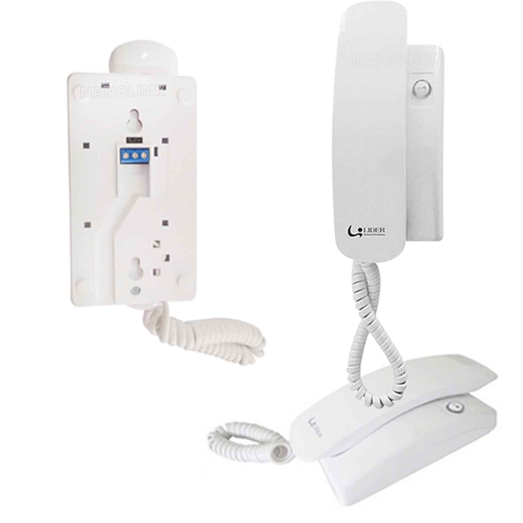 Interfone Monofone Universal LR2015 Lider Porteiro Coletivo e Residencial 2 Fios