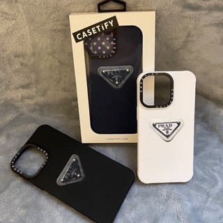 Estojo De Silicone Com Etiqueta 3D Triangle prad Para iPhone15 Pro MAX 14 13 12 11 XS XR Macio