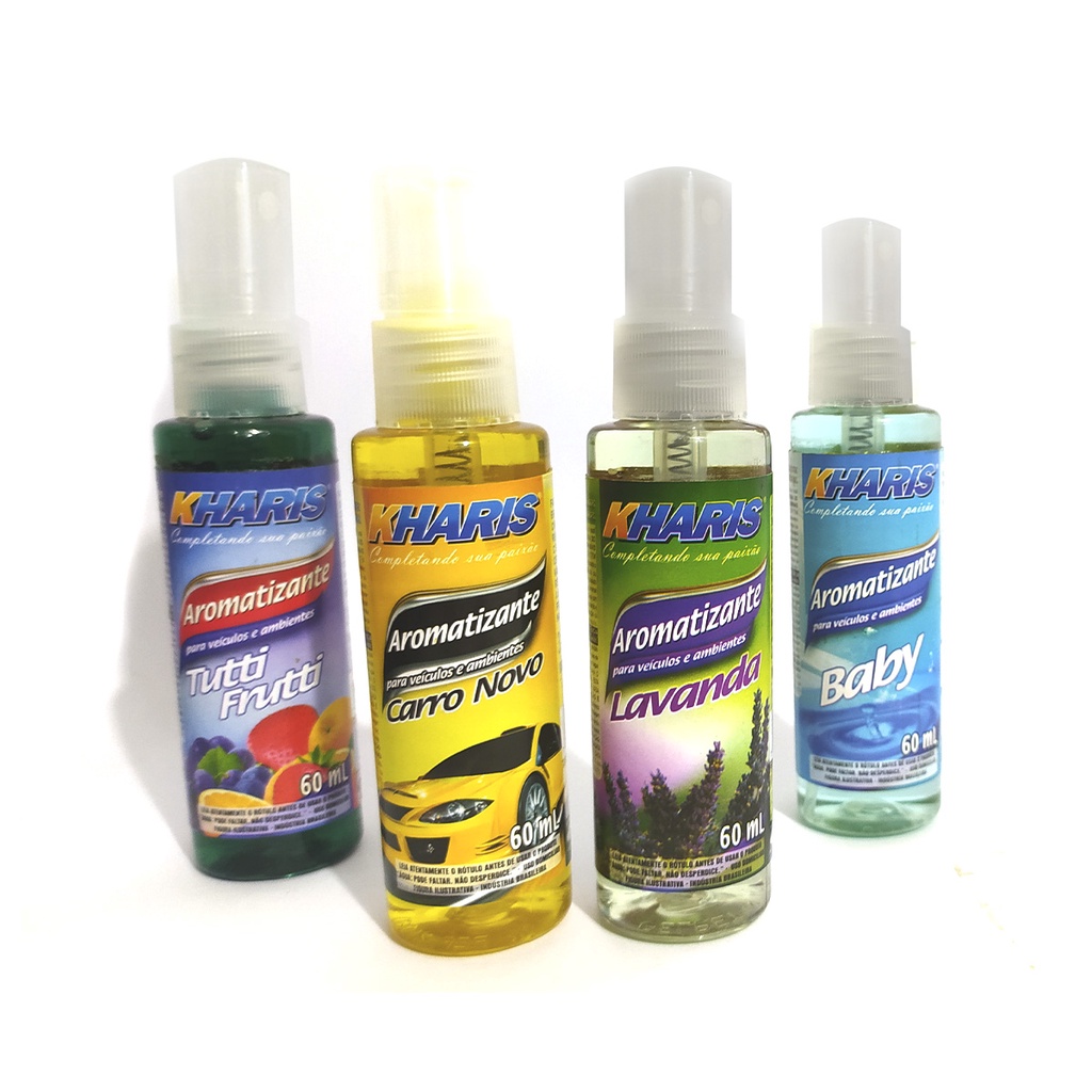 Cheirinho Para Carro Spray Aromatizante Agradável 60ML Kharis em Oferta na Shopee