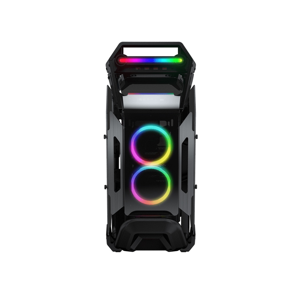 Gabinete Gamer Cougar Cratus RGB, Mid Tower, Lateral de vidro, 3x Fans, Preto - 385LMS0.0001