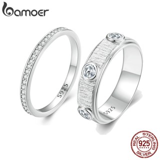 Bamoer 925 Instrumentos Diamantados Passados Em Prata VVS1 D Cor Moissanite Ring Joalheria Noivado Presentes De Casamento Tamanho 10