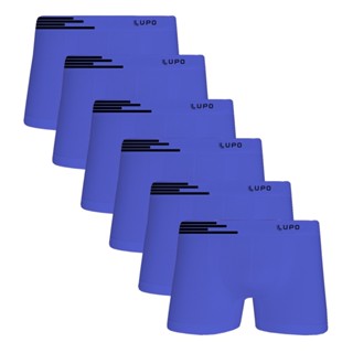 Kit 6 Cuecas Box Boxer Lupo Microfibra Adulto - 436