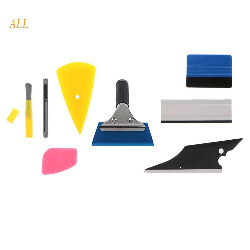 ALL 8Pcs Window Tint Tools Ferramentas Coloração Para Instalação Película Vidro Carros Solução Aplicação