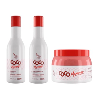 Kit Zap Home Care Coco Morango Shampoo 300ml/condicionador 300ml/ Máscara 400g