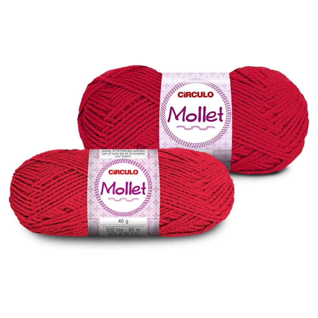 Lã Mollet Círculo 80 Metros 500 TEX Lisa Fibra Neon Multicolor Fio 3/6 Resistente Crochê Tricô Moda