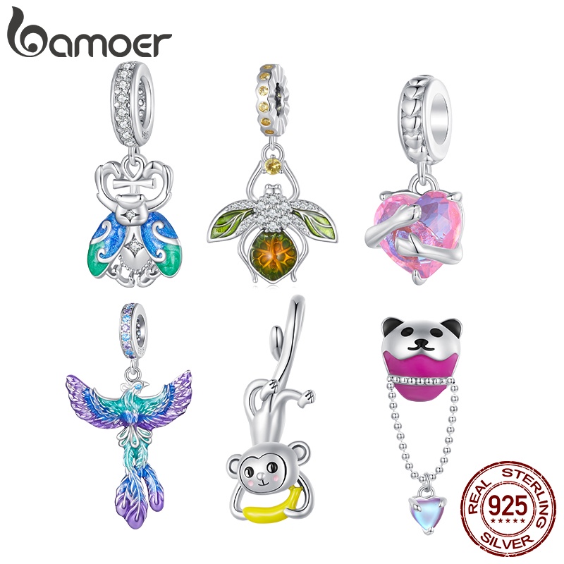 Bamoer Silver Sterling 925 Animals Beads Para Presentes Femininos em Oferta na Shopee