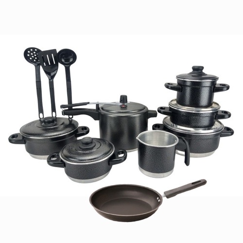 Jogo De Panela + Panela De Pressão 4/5 + Talher + Frigideira em Oferta na Shopee