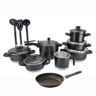 Jogo De Panela + Panela De Pressão 4/5 + Talher + Frigideira