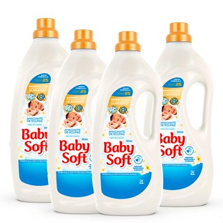 Kit 4 Amaciante Baby Soft Toque de Cuidado 2L Branco