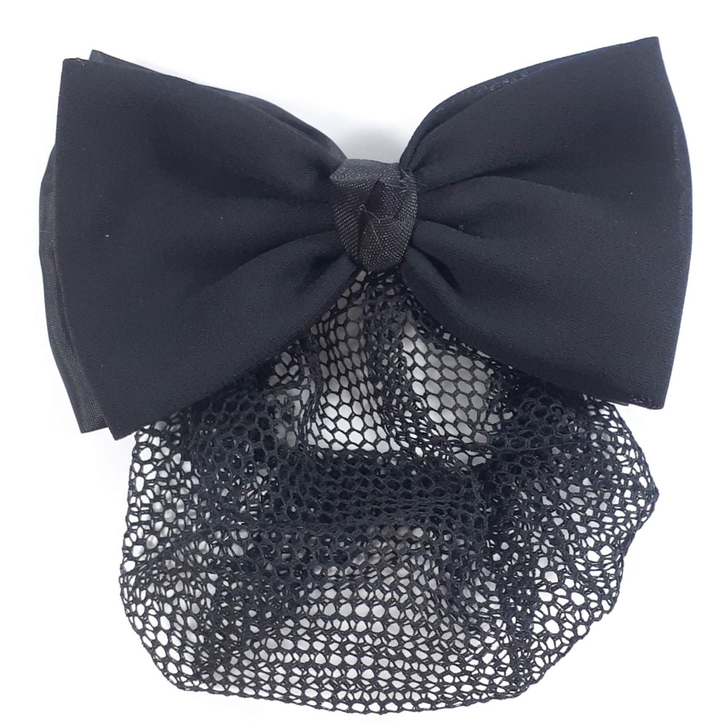 Presilha De Cabelo Laço Com Rede Preta Cartela 5 Peças em Oferta na Shopee