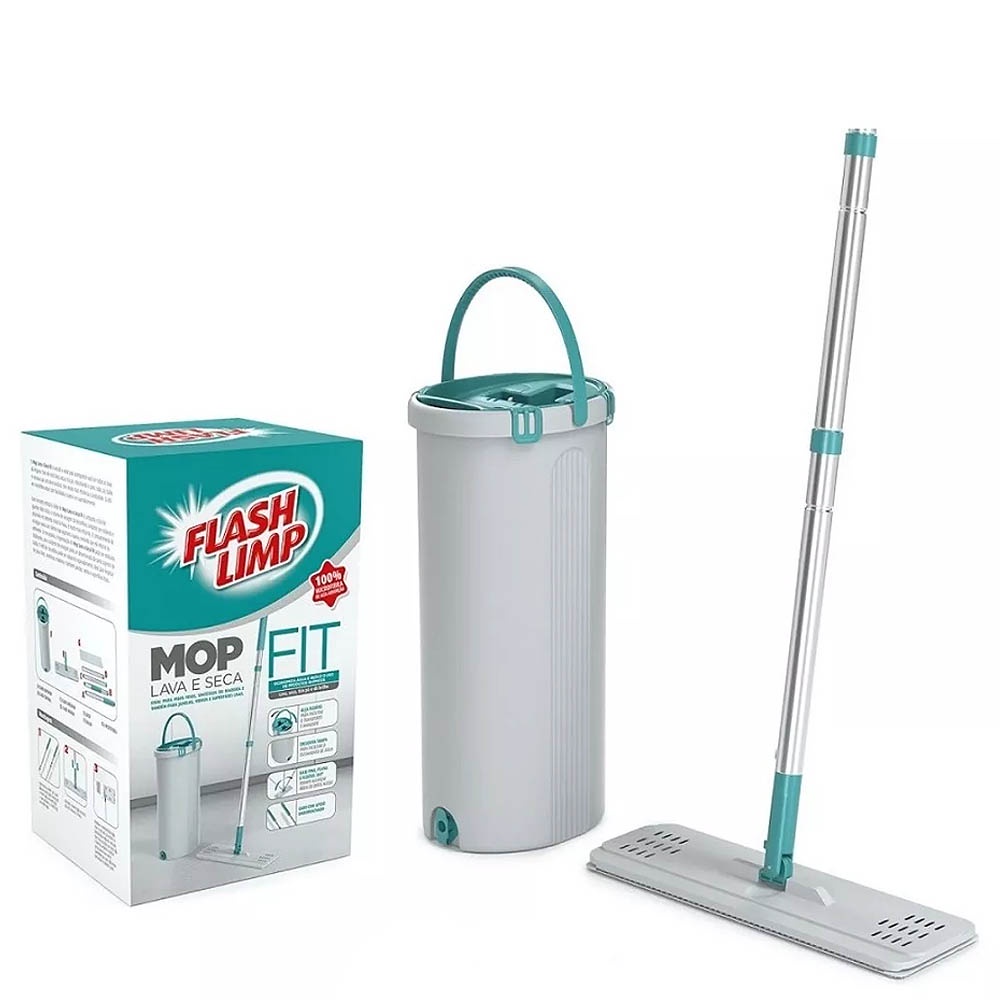 Mop Lava e Seca Fit Flash Limp 5 Litros