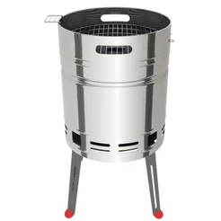 Churrasqueira Tramontina TCP400 A Carvão Aço Inox com Bandeja para Carvão - Aço Esmaltado 26500006