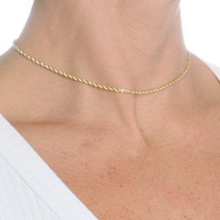 Colar Feminino Cordão Baiano Banhado a Ouro 18k 35cm em Oferta na Shopee