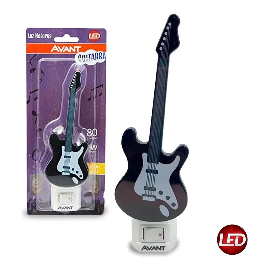 Led Luz Noturna Guitarra 1w 80lm 3000k Avant - Home & Living