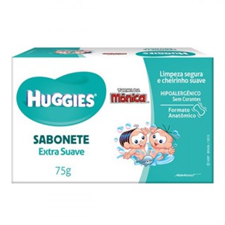 Sabonete em Barra para Bebê Huggies Turma da Mônica 75g