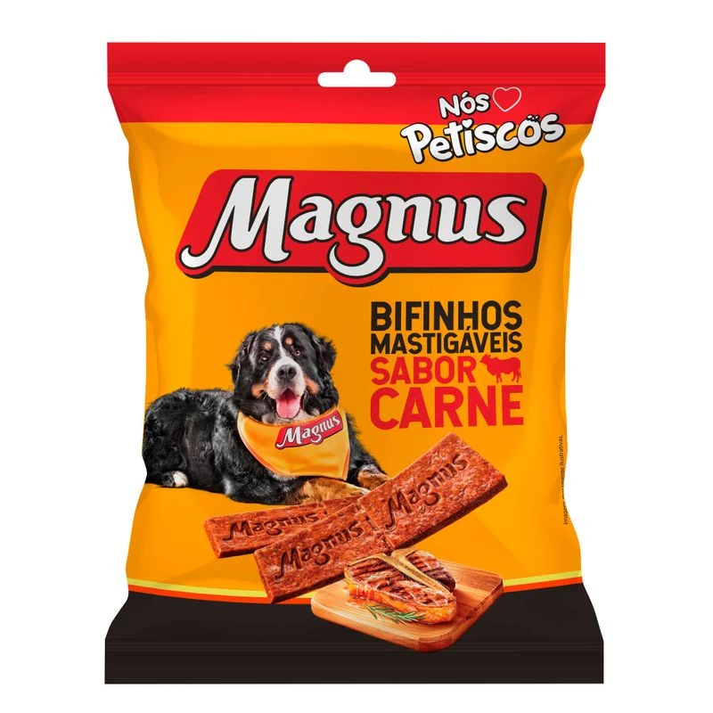 Bifinho Magnus Mastigáveis Para Cães Sabor Carne 60g