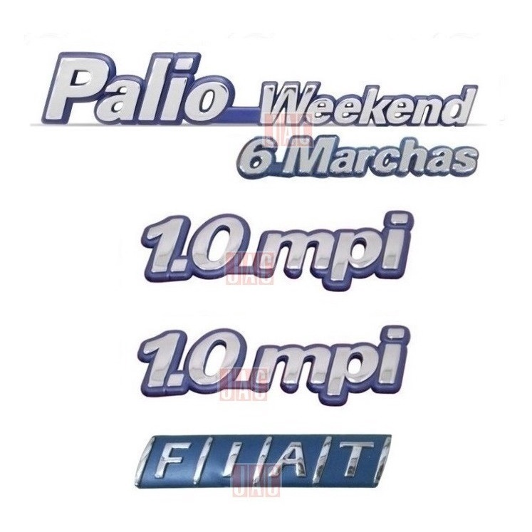 Emblema Palio Weekend 6 Marchas + 1.0 Mpi + Fiat - 1997 À 00