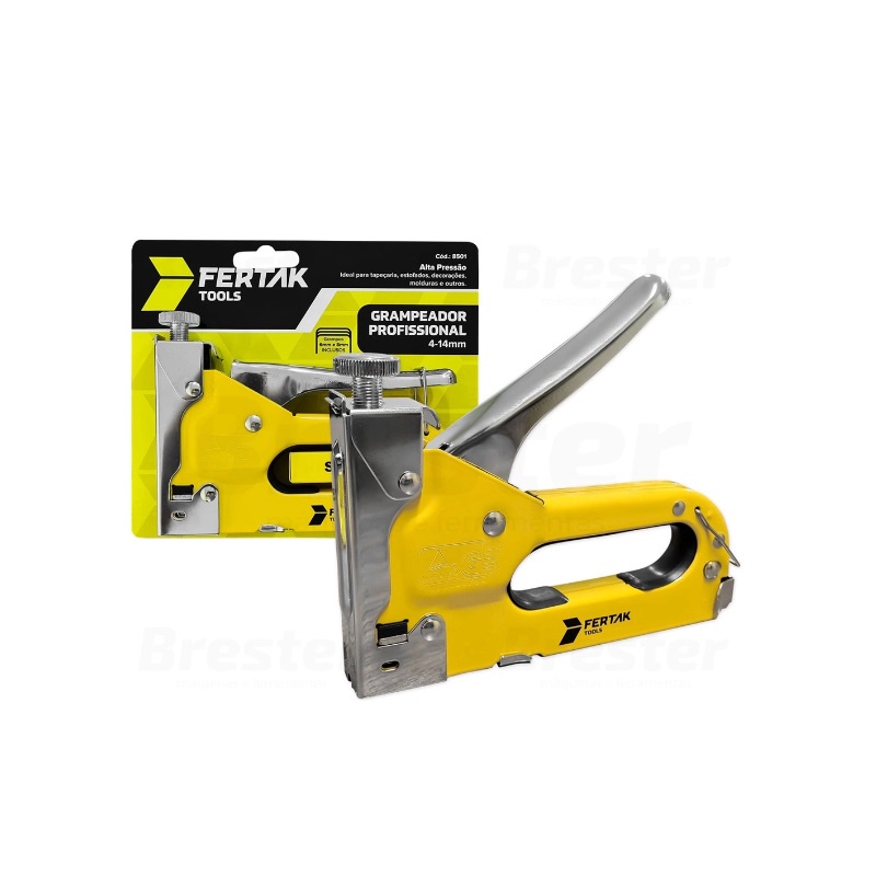 Grampeador 4-14mm C/ Grampos Para Tapeçaria Fertak