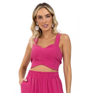 Top Linho Strong Endless Rosa