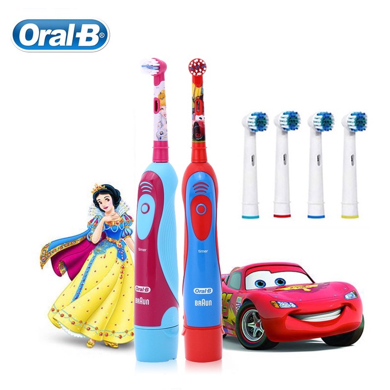 Oral-B Escova Dental Elétrica Infantil Clean 2 Mins Smart Timer Kids Substituir Cabeças De Recarga De Para Idade 3 +