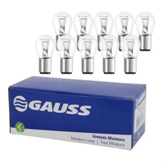 LAMPADA AUTOMOTIVA 2 POLOS 12V P21/5W 1034 CAIXA C/10 UN