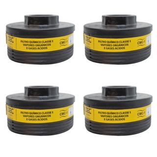 Kit C/ 4 Filtros Alltec Máscara Pintura Proteção Respiratória Epi em Oferta na Shopee