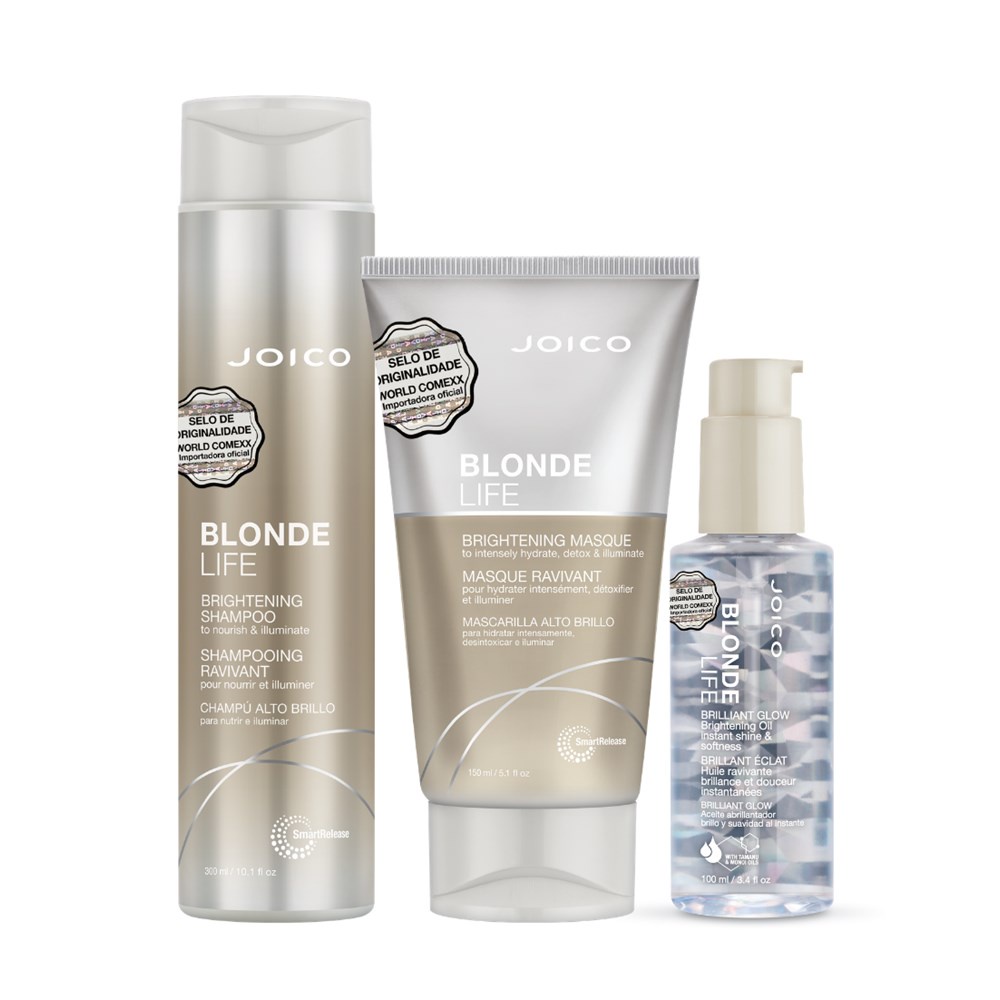 KIT JOICO - CABELOS LOIROS OPACOS, COM FRIZZ, DESCOLORIDOS E COM RESÍDUOS - Beauty