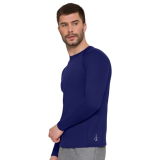Camiseta De Manga Longa Selene Masculina Felpa Segunda Pele Lisa Basica Original