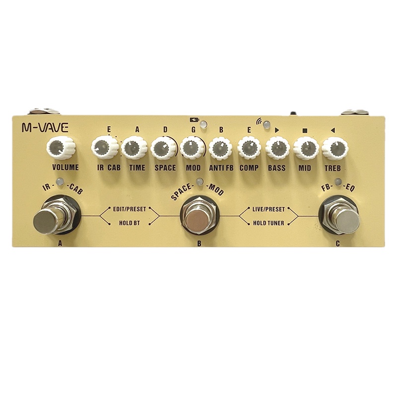 M-vave Cube BABY Multi Efeito Pedal Para Guitarra Elétrica/Baixo/Acústico Combinado Pedais de Efeito Guitarra Acessórios