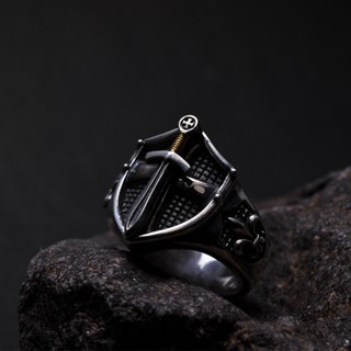 Anel De Prata Jóias S925 Thai Silver King