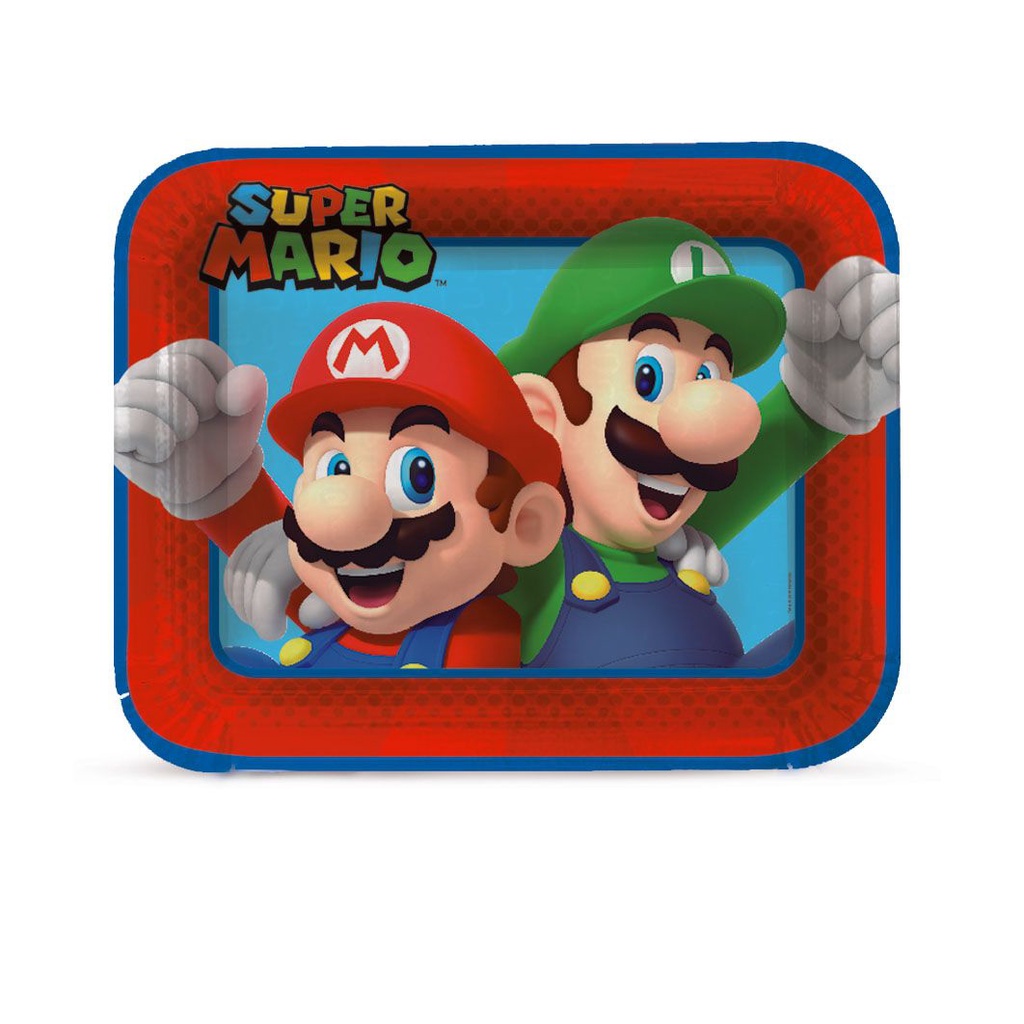 Bandeja Laminada Festa Super Mario - Cromus - Rizzo - Home & Living