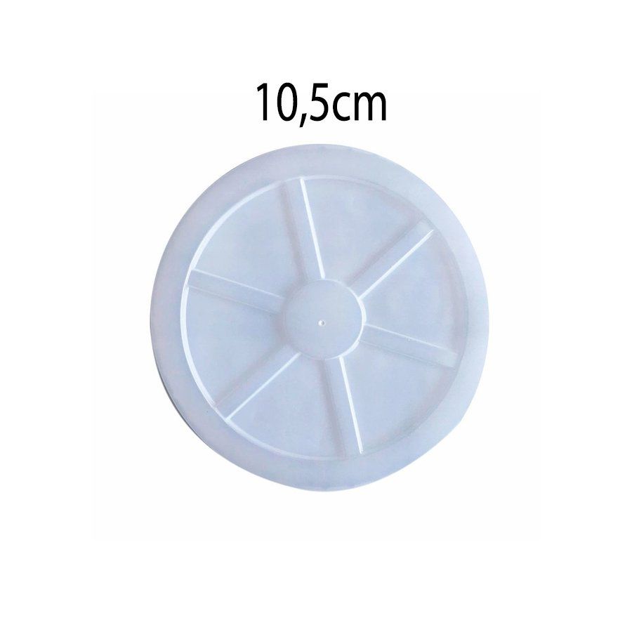 Tampa Plástica Descartável 480ml - 50 Unidades - TotalPlast - Rizzo - Home & Living