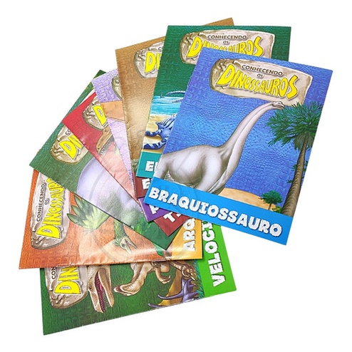 LIVRO KIT ECONÔMICO 8 HISTÓRIAS INFANTIS SOLAPA DINOSSAUROS em Oferta na Shopee
