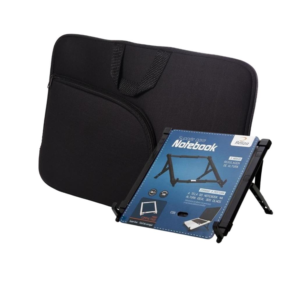 Capa Case Pasta Notebook Ultrabook 17.1 Polegadas + Suporte Apoio Notebook Netbook  Kit Oficce
