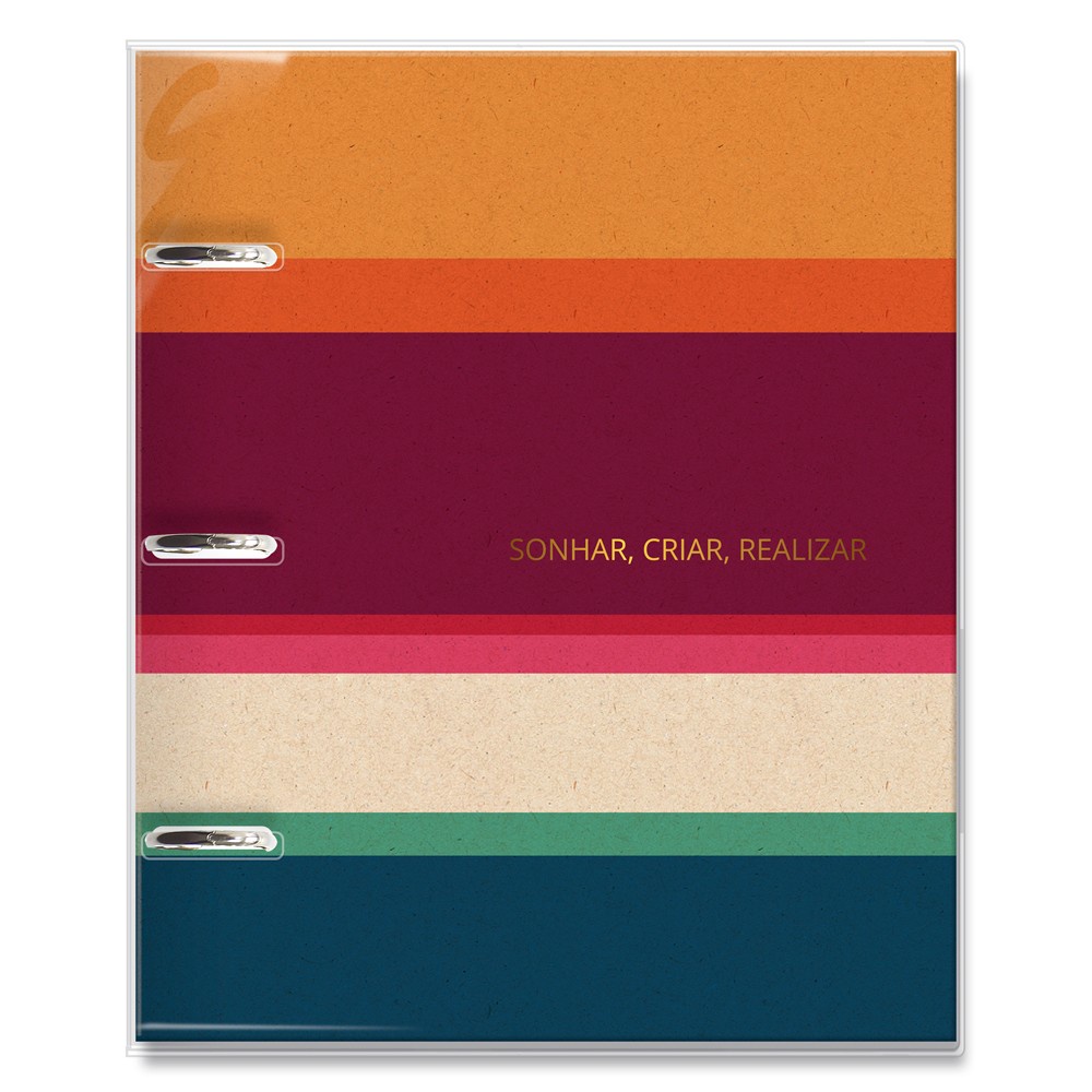 Caderno Argolado Reciclar 16,2 x 23 cm 80 Fls 90g 03 Argolas Fina Ideia